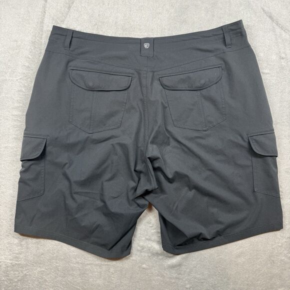 Kuhl 6417 Freeflex 10” Blue Stretch Cargo Athletic Hiking Outdoor Shorts Sz 18W - Picture 2 of 10
